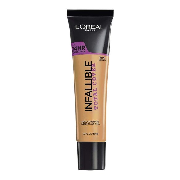 #309 Caramel Beige Loreal Infallible Total Cover Foundation - Picture 1 of 1